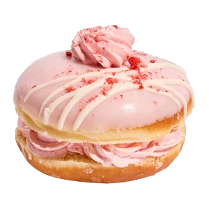 Donut King Strawberries & Cream
